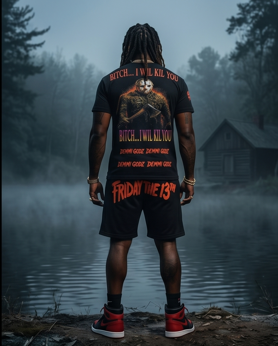 Jason Friday the 13th — Urban Shirt & Short Set (XLarge)