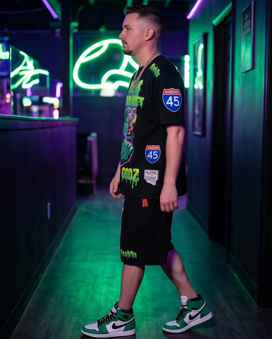 Michelangelo Swag — Urban Shirt & Short Set (XL)