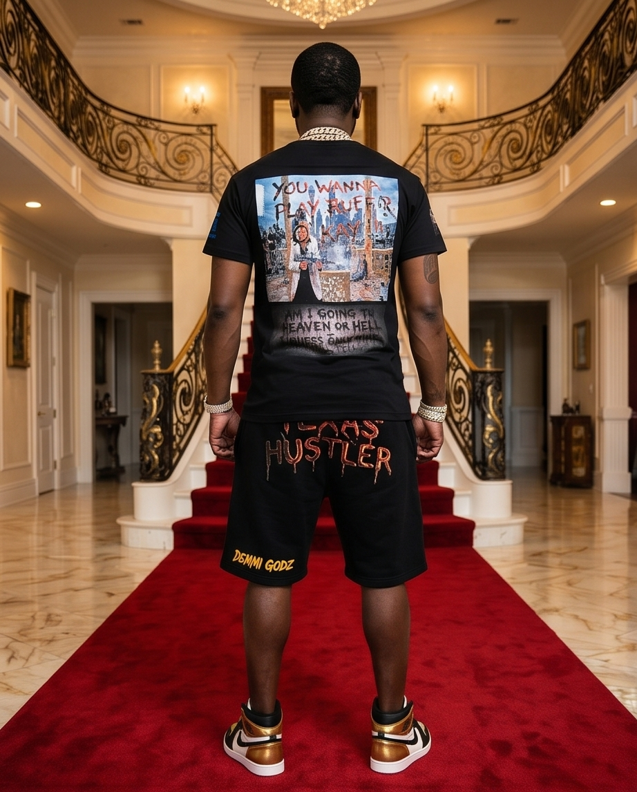 Scarface Urban Shirt & Short Set — Size M