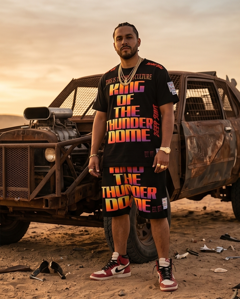 Mad Max — King of the Thunder Dome — Urban Shirt & Short Set (Large)