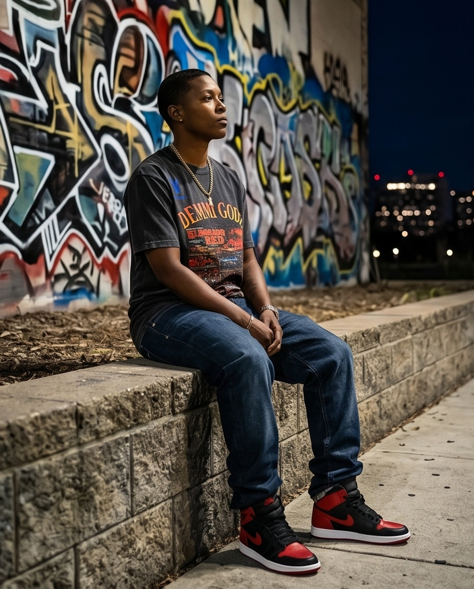 Eldorado Red Story — Vintage Heavyweight Streetwear Tee (XL) — One‑of‑a‑Kind