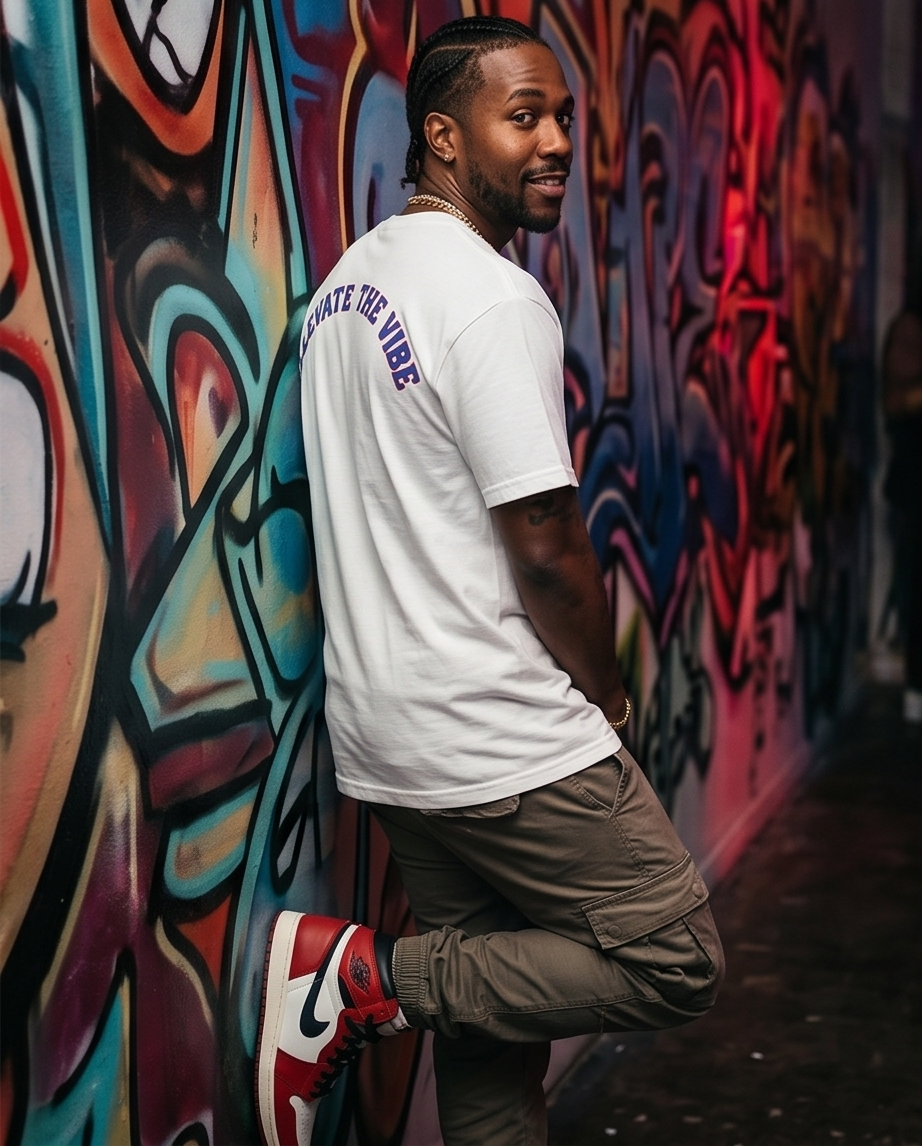 "Favored by Demmi Godz" — Urban Heavyweight T‑Shirt (Large) — One‑of‑a‑Kind Streetwear
