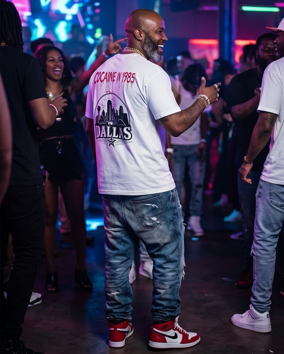 Dallas Skyline Traphouse T-Shirt  — Large | Streetwear Collection