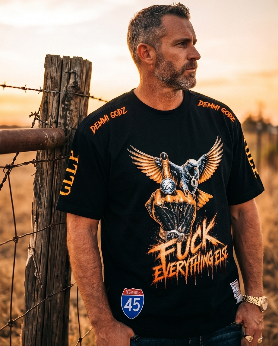 Urban Heavyweight “F*ck Everything” Tee — XLarge | One‑of‑a‑Kind Streetwear