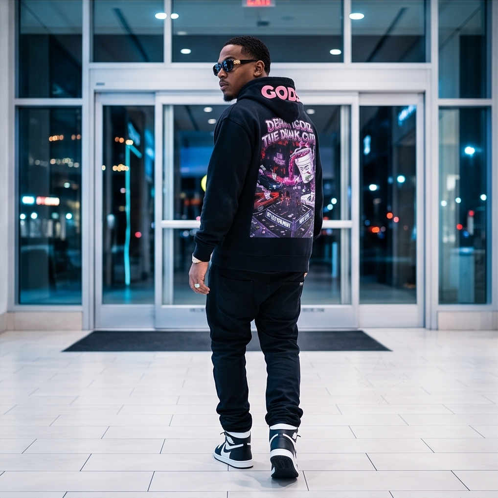 Urban Vintage Wash Oversized Hoodie — Large