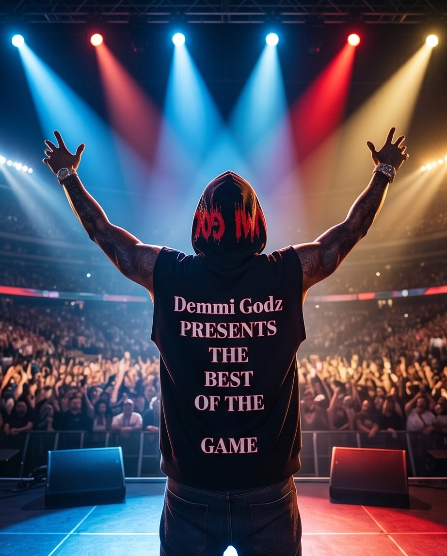 Hustlers Card Game — One‑of‑a‑Kind Oversized Black Sleeveless Hoodie (M) — Snow‑Washed