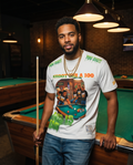 "Shoot For a 100" — White Heavyweight Streetwear T‑Shirt (XL) — One‑of‑a‑Kind