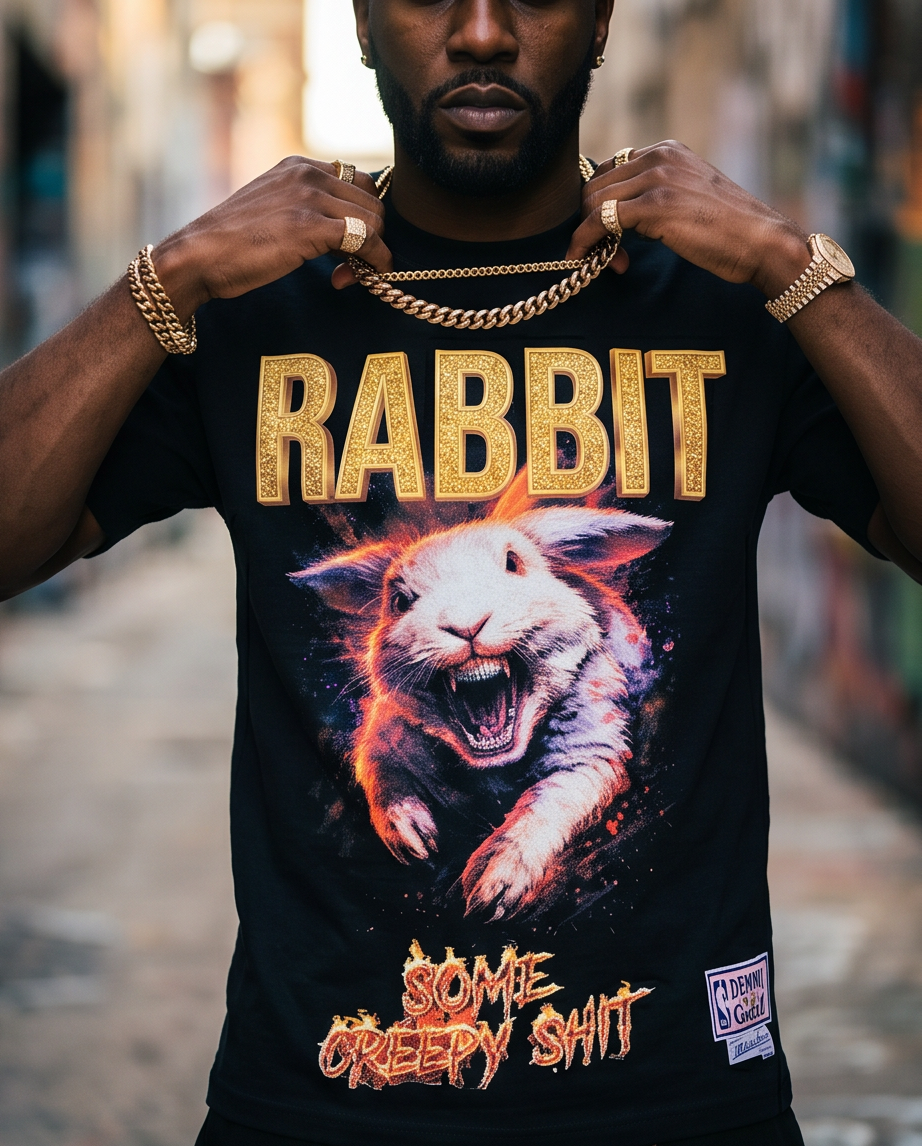 Cursed Rabbit — Urban Shirt & Short Set (Size S)