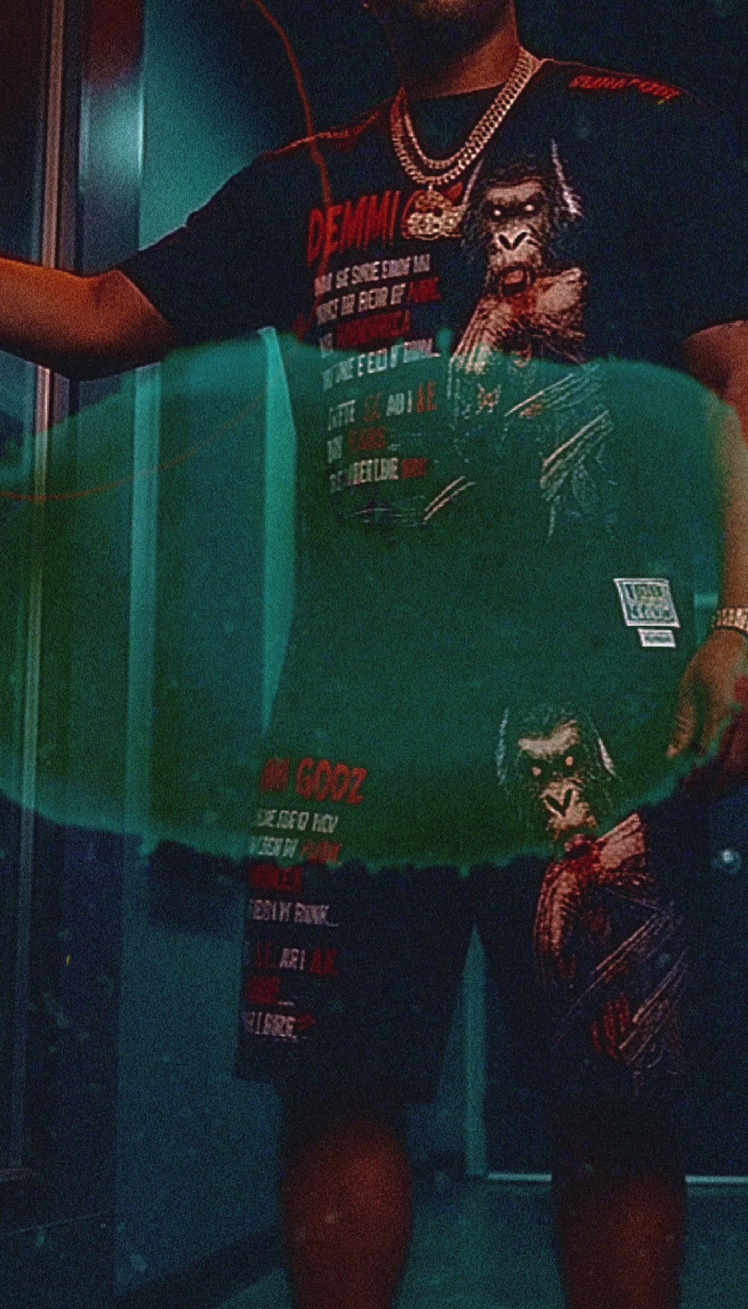 Raging Gorilla — Shirt & Short Set (Medium) — Streetwear Collection — One of a Kind